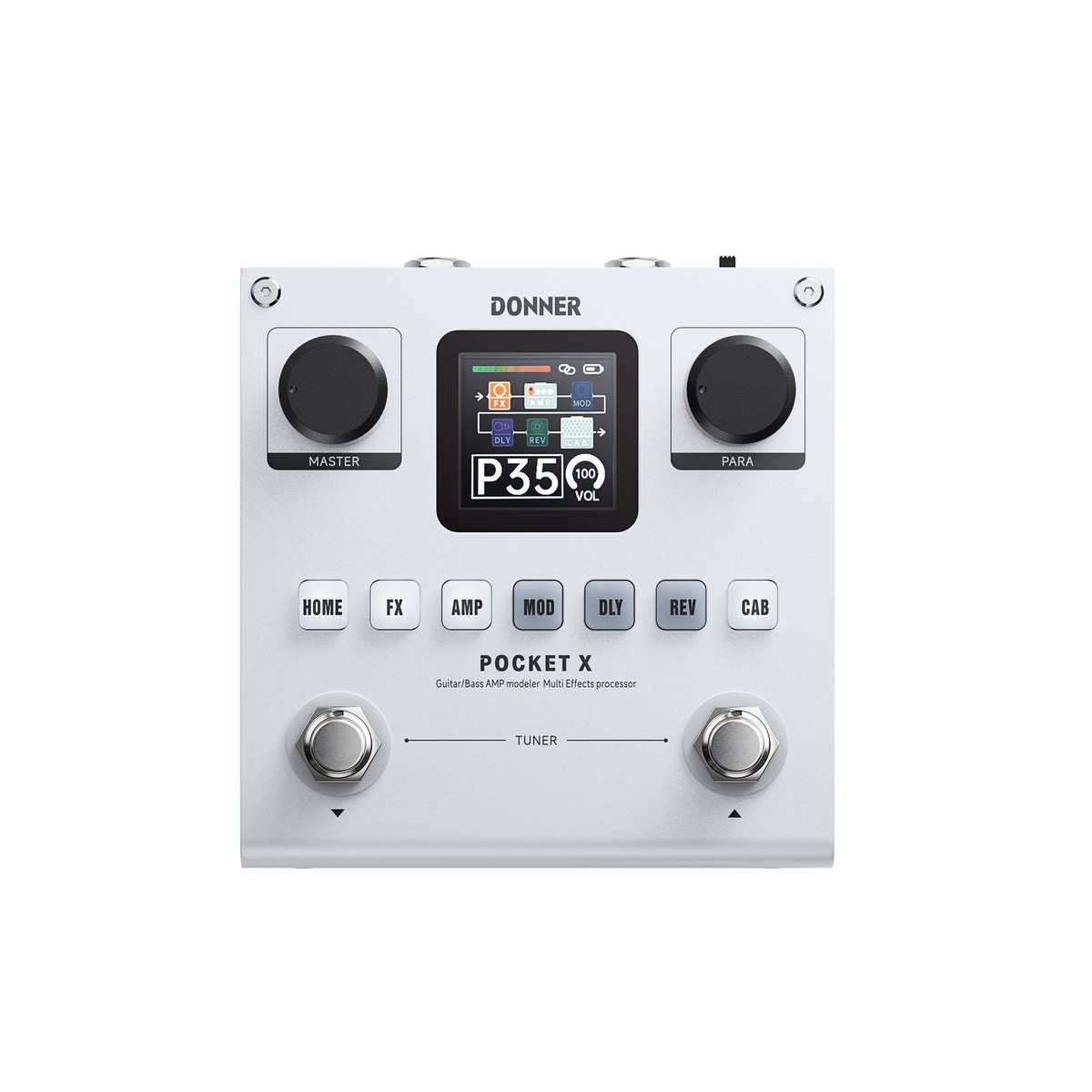 Donner PocketX Multi-Effector with 20 Amp Models Compact EC7031