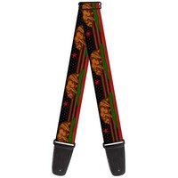 Guitar Strap - Cali Bear/Star/Stripe/Us Flag Stretch (Us Import) Acc Neu