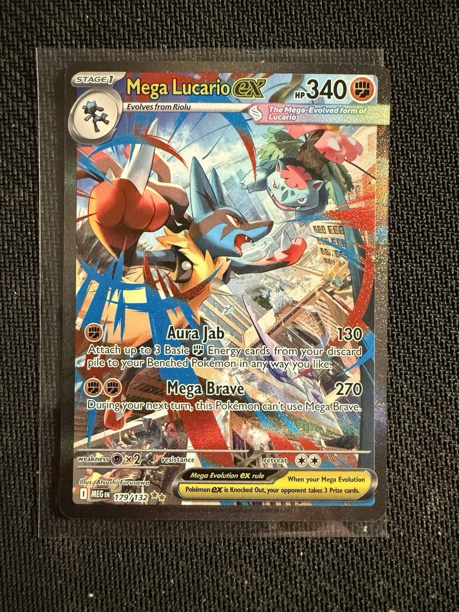 Pokemon TCG: Mega Lucario ex 179/132 Mega Evolutions SIR | eBay