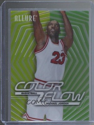 2025 Upper Deck Allure SE Color Flow Yellow Green 97/99 Michael Jordan HOF 6kv