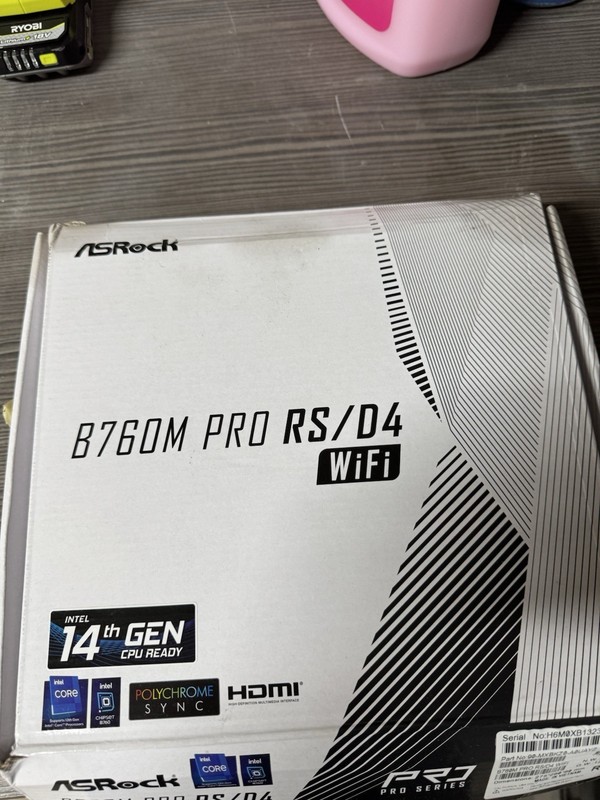 ASRock B760M Pro RS/D4 WiFi Motherboard DAMAGED FOR PARTS