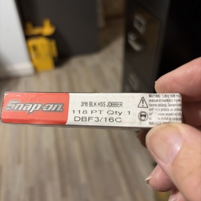 *NEW* Snap On HSS High Speed ThunderBit Drill Bit 1 18 PT DBF3/16C