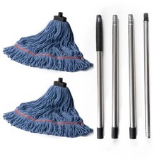 Matthew Large Commercial Residential Mop Heavy Duty Industrial Mops w/Screw-o...