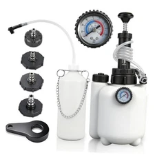3L Brake Bleeding Kit with Pressure Gauge, Efficient Manual Vacuum Pump System 
