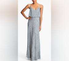 NWT Adrianna Papell Embellished Blouson Gown Size 14