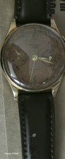 18k Hallmarked Gold Mens Chronograph 17 Rubis Antimagnetic Watch Working