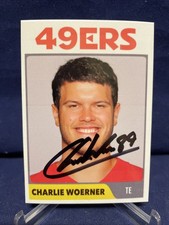 Autographed Custom Card San Francisco 49ers Charlie Woerner