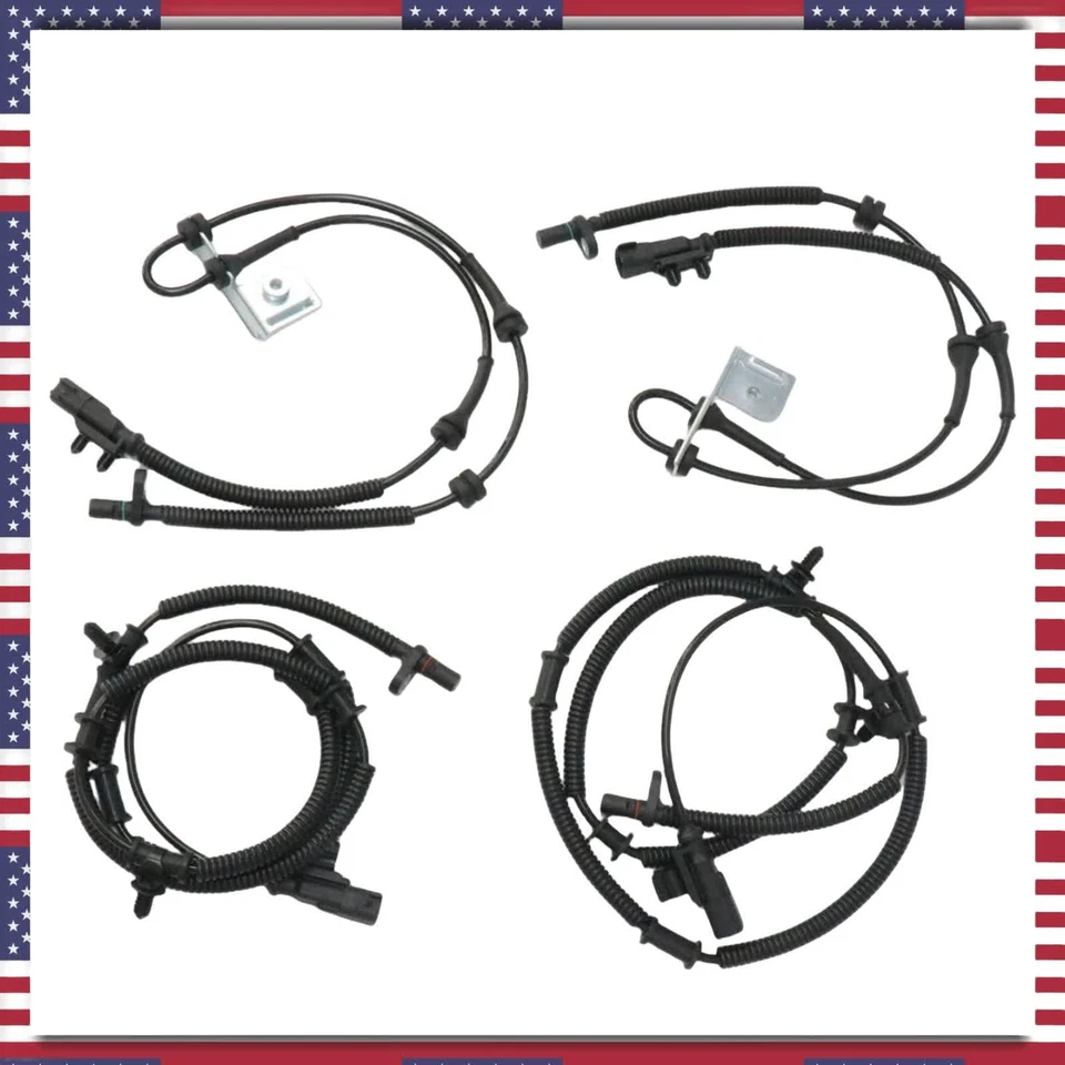 4* ABS Wheel Speed Sensor Front & Rear For 2012-2020 Dodge Grand Caravan 3.6L US - Image 2 of 4
