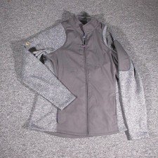 FootJoy Jacket Womens Medium Gray Heather Hybrid Softshell Full Zip Golf FJ