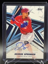 George Springer 2026 Topps Baseball Stars Autograph #BSA-GS - Toronto Blue Jays