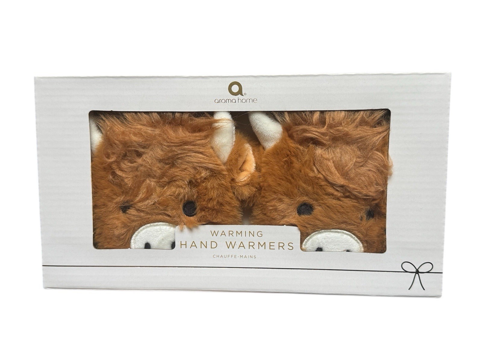 Pair of Highland Cow Reusable Hand Warmers 'Click to Heat' Gel Pack - Aroma Home