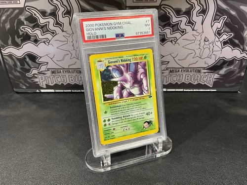 Pokemon 2000 Gym Challenge Giovanni's Nidoking Holo #7 PSA 7 English