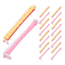 24 Pcs Curling Rod Plastic Hair Rods for Women Curlers Short Tool Kit
