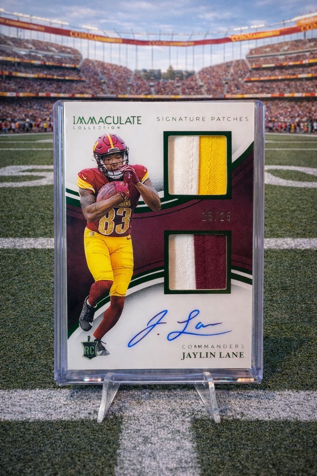 2025 immaculate | #ispr-jle | jaylin lane | signature patches emerald rpa | /25