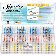 120PCS Solder Seal Wire Connectors - Heat Shrink Waterproof Solder Butt Conne...