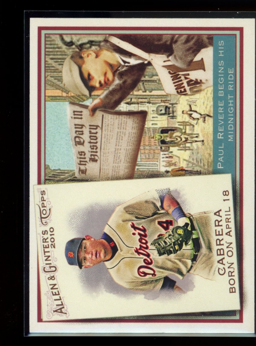 2010 Topps Allen & Ginter #TDH45 Miguel Cabrera This Day in History