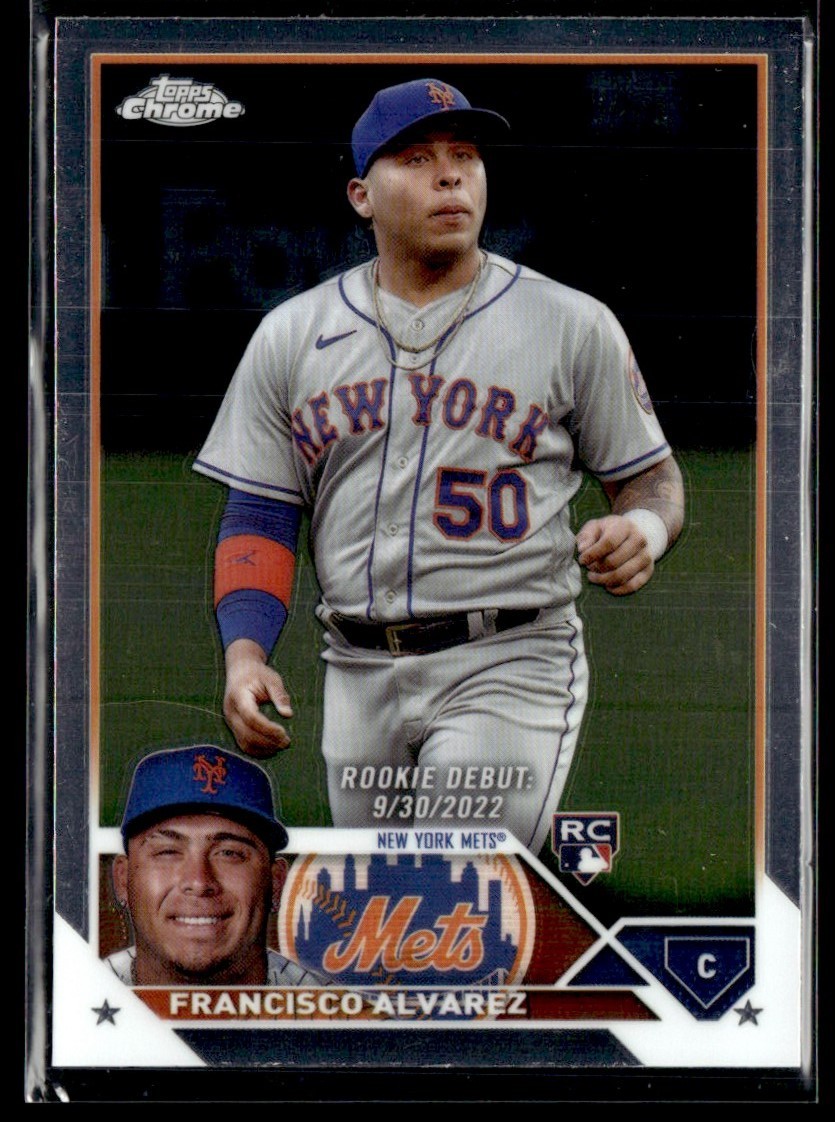 2023 Topps Chrome Update Francisco Alvarez RC New York Mets #USC103
