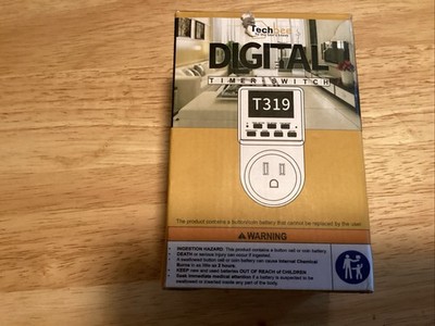 Techbee Digital Timer Switch TE02 Up To 20 Settings Saves Energy