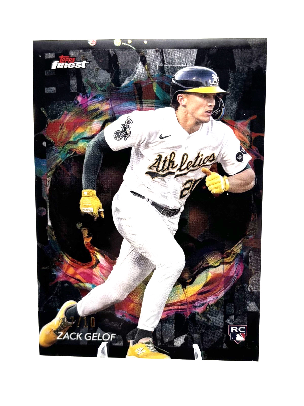 2024 Topps Finest - Rare Zack Gelof #284 Black Refractor /10 (RC)