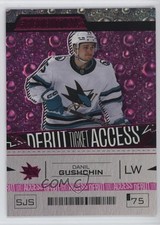 2023 Upper Deck Credentials Debut Ticket Access Pink /49 Danil Gushchin #169 c3c