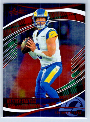 2025 Absolute Football - Matthew Stafford - RED & GREEN - Los