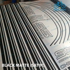 Matte Black Satin Restoration Stripes Decals Sticker sfor Monte Carlo SS 87 1988