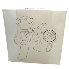 1984 Teddy Bear Windsock New In Box Vintage Yellow Air Design Made in Taiwan