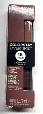 Revlon ColorStay Overtime 16HR Liquid Lip Color-560  Taupe Time Sealed Box