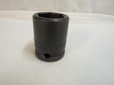 Proto Impact Socket 28MM 3/4'' Drive Black Oxide 07528M USA Made