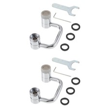 2 PCS Rotating Faucet Extender Universal Rotation Sink Aerator Faucent