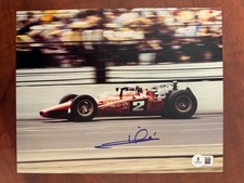 MARIO ANDRETTI SIGNED AUTOGRAPH 8X10 PHOTO INDY 500 HOF LEGEND   BECKETT COA