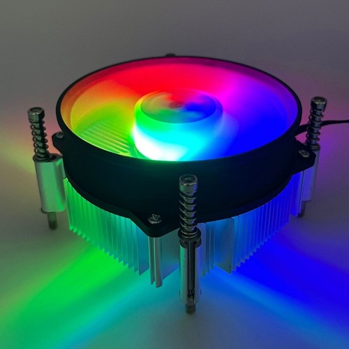 For 1156/1366 Computer Desktop Cpu Radiator Aluminum Core Cooler Cpu Fan M1V7 - Photo 5/7