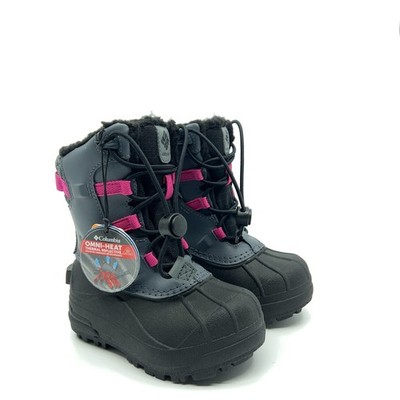 Columbia Youth Bugaboot Celsius Omni Heat Graphite Wild Fuchsia 8 NWOB