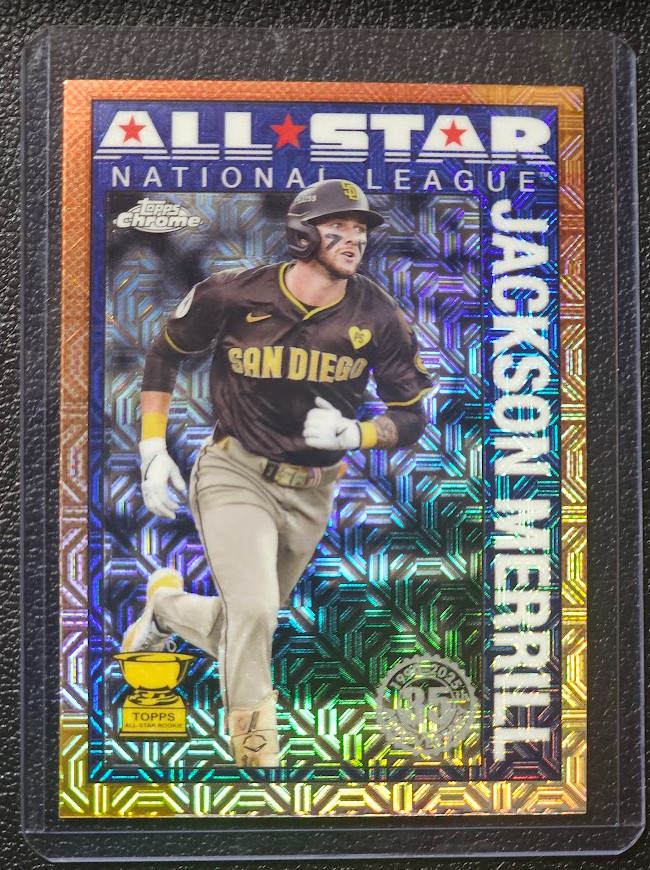 JACKSON MERRILL 2025 Topps Series 2 Silver Pack Mojo Refractor #90ASC-4