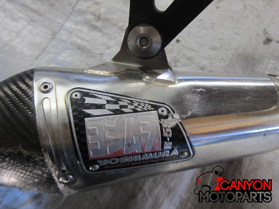 06 07 Suzuki GSXR 600 750 Yoshimura R-55 Slip On Exhaust w/ Mid Pipe - Image 2 of 4