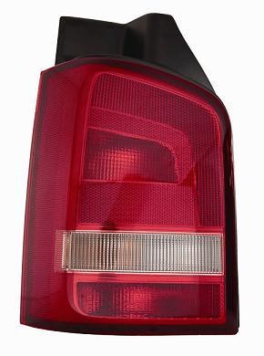 Feu arrière gauche blanc-rouge pour VW Transporter T5 phase 2 de 2009 à 2015