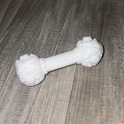 Vintage Milk Glass Cutlery/Knife Rest: Imperial Glass, Barbell Design EUC