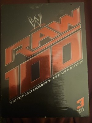 WWE Raw 100: The Top 100 Moments in Raw History DVD 3 DISC SET STILL SEALED