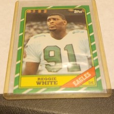 Topps 1986 Reggie White #275 Philadelphia Eagles Rookie Base NFL Card. rookie card picture