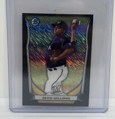 2014 Bowman Chrome Mini - #148 Devin Williams Black Shimmer Refractor