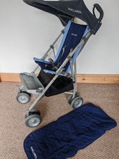 maclaren major elite Buggy mit Sonnenhaube und Fußstütze und Innenfutter, 