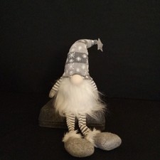 11" Lighted Christmas Gnome Battery LED Elf Holiday Winter Tabletop Decoration