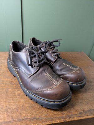 Vintage Dr Martens UK 11 Braun Leder Chunky Oxford Schuhe 9469 Made In England