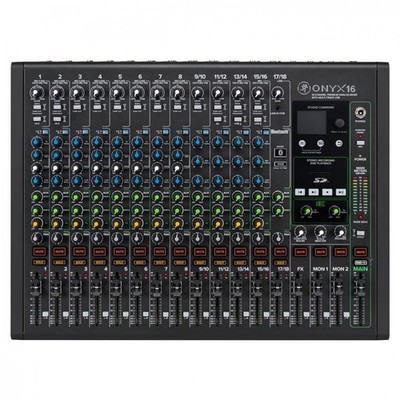 BWARE Mackie ONYX 16 16-Kanal-Analogmischpult mit Multi-Track-USB
