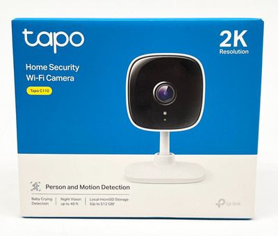 TP-Link Tapo C110 Home Security Wi-fi Camera - 2K Resolution  - White
