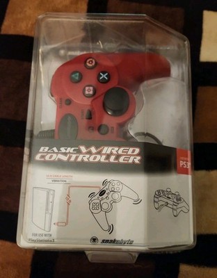 Red Snake Bite Snakebyte Controller Works For Sony Ps3 New In Box