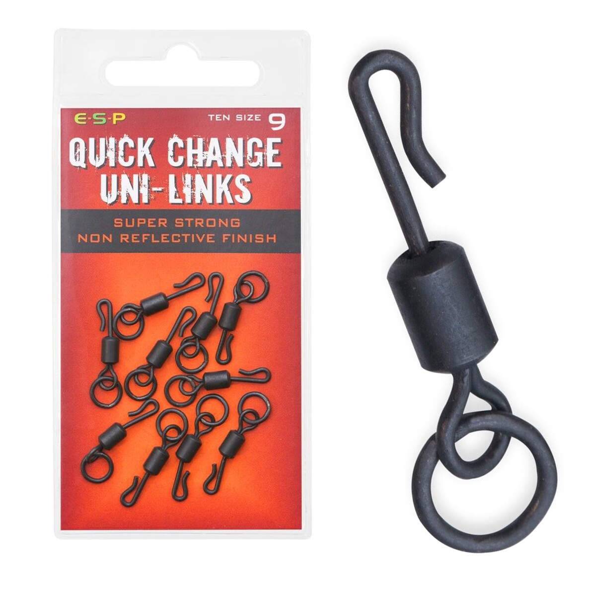 ESP Quick Change Uni-Link Swivel 9 Ronnie Spinner 360 Helicopter Rig 10 Pack