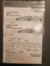 SuperScale #48-1012  U.S.N. North American RA-5C Vigilante - 2 Aircraft RVAH-5