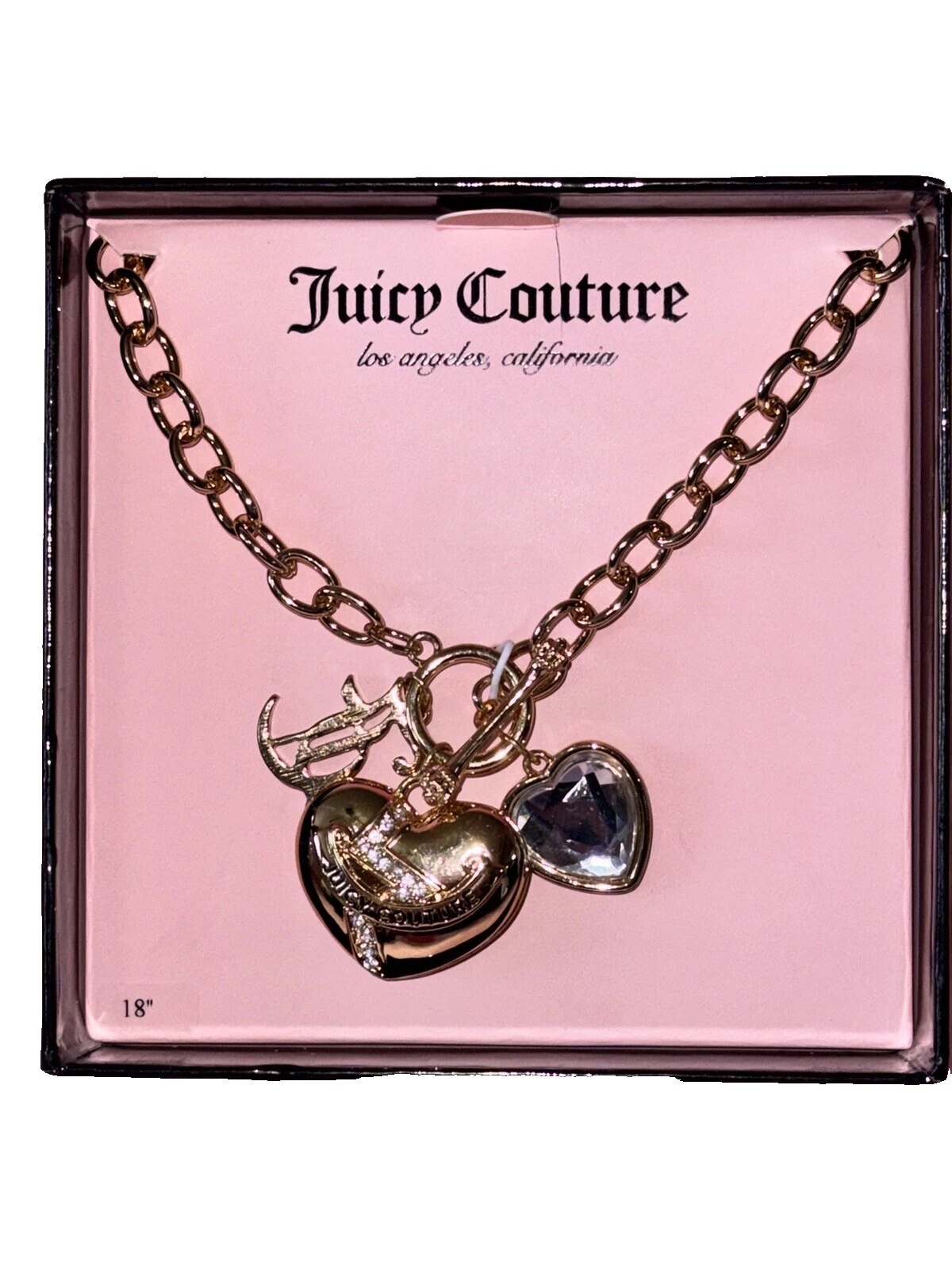 Vidrio Juicy Couture Moda Collares y Colgantes