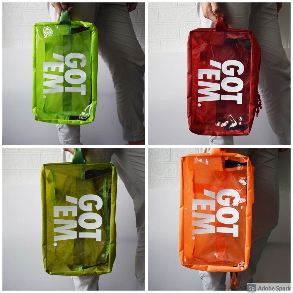 Got 'Em Shoes Sneaker Storage Bag Traveling Dust Reflective Luggage-FASTFREESHIP - Image 2 of 4